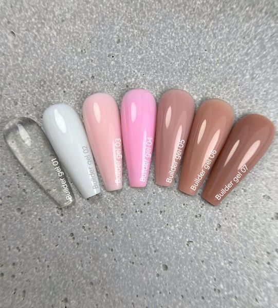 NAILSOFTHEDAY Builder Gel 13 &mdash; темно-карамельний гель для нарощування нігтів, 15 мл 01629 фото