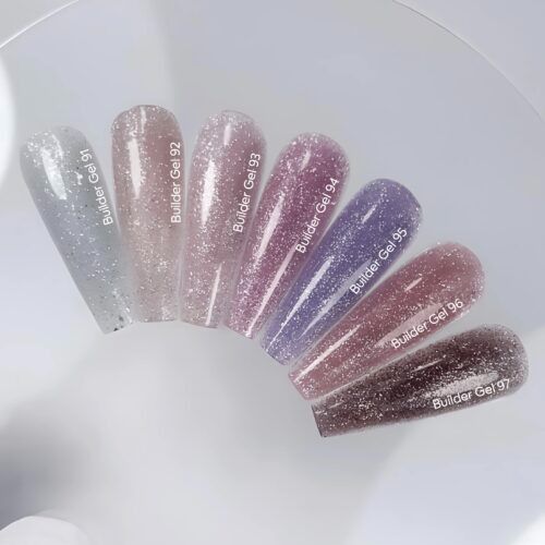 NAILSOFTHEDAY Builder gel 97 &mdash; коричневий світловідбиваючий гель для нарощування нігтів, 15 мл 01729 фото