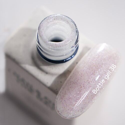 NAILSOFTHEDAY Bottle gel 38 &ndash; молочно-розовый светоотражающий гель для укрепления ногтей, 10 мл 01777 фото