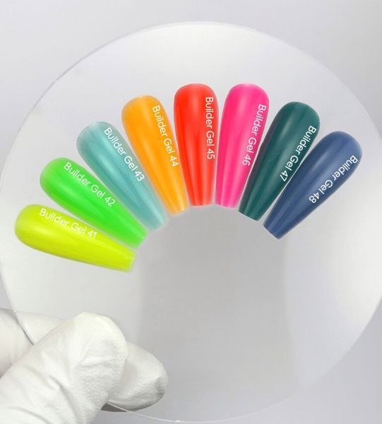 NAILSOFTHEDAY Builder gel 43 &mdash; світло-блакитний гель для нарощування нігтів, 15 мл 01632 фото