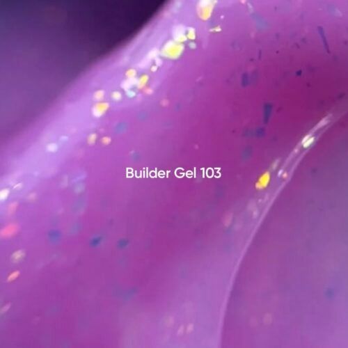NAILSOFTHEDAY Builder gel 103 &mdash; розовый гель с поталью для наращивания ногтей, 15 мл 01735 фото