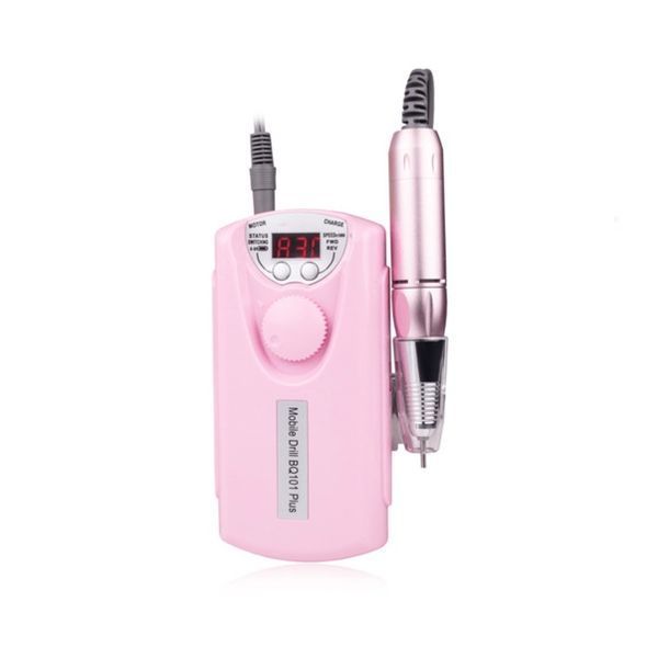 Фрезер портативний із вбудованим аккумулятором Mobile Drill BQ-101 Pink 01324 фото