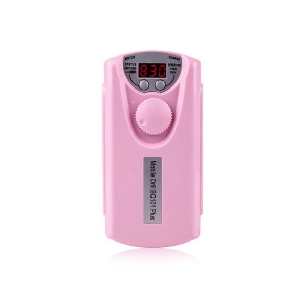 Фрезер портативний із вбудованим аккумулятором Mobile Drill BQ-101 Pink 01324 фото