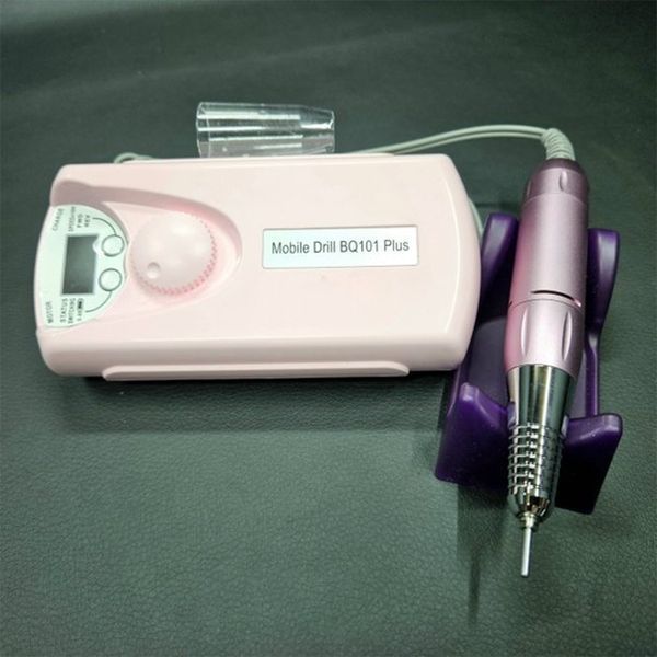 Фрезер портативний із вбудованим аккумулятором Mobile Drill BQ-101 Pink 01324 фото