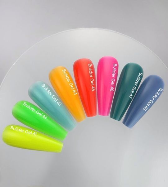 NAILSOFTHEDAY Builder gel 48 &mdash; блакитний гель для нарощування нігтів, 15 мл 01637 фото