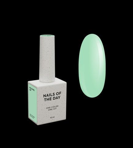 NAILSOFTHEDAY Gel polish Maldives &mdash; теплый мятно-зеленый гель-лак для ногтей, перекрывающий в один слой, 10 мл 01492 фото