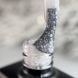 NAILSOFTHEDAY Potal base 33 &mdash; напівпрозоре базове покриття з білосніжною поталлю та срібнім дрібним рефлективом, 10 мл 01155 фото 4