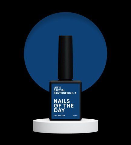 NAILSOFTHEDAY Let&rsquo;s special Pantone2025/3 &mdash; глубокий темно-синий гель&ndash;лак для ногтей, перекрывающий в один слой, 10 мл 01305 фото
