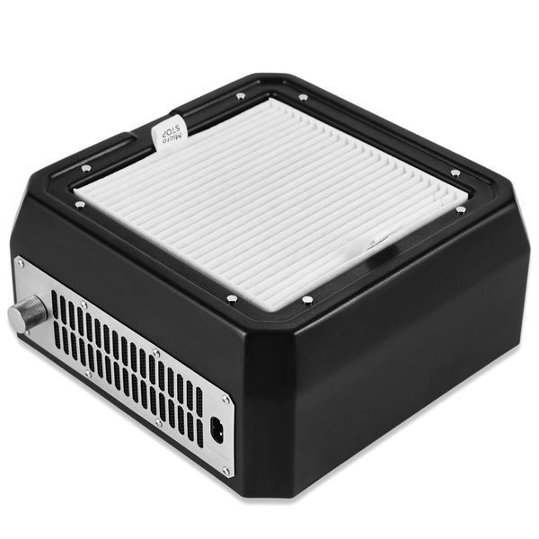 Настільна витяжка для манікюру з HEPA фільтром Microstop Base Black 02288 фото