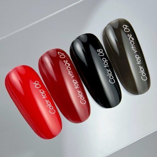 NAILSOFTHEDAY Color top 06 &mdash; класичний насичений червоний топ без липкого шару для нігтів, 10 мл 01212 фото