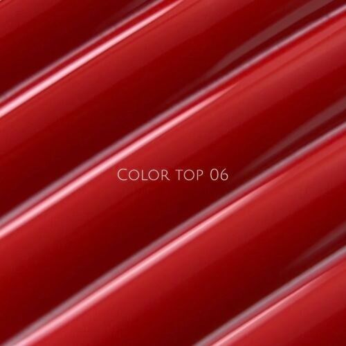 NAILSOFTHEDAY Color top 06 &mdash; класичний насичений червоний топ без липкого шару для нігтів, 10 мл 01212 фото