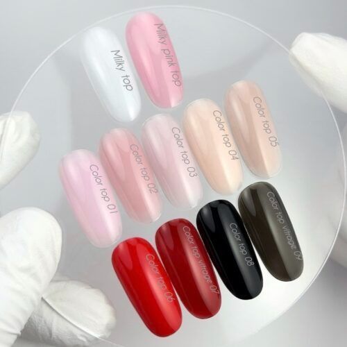NAILSOFTHEDAY Color top 06 &mdash; класичний насичений червоний топ без липкого шару для нігтів, 10 мл 01212 фото