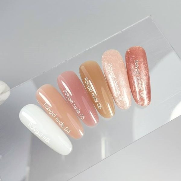 NAILSOFTHEDAY Polygel shimmer 07 &mdash; Полігель шампань з дрібним насиченим шиммером, 30 г 00517 фото