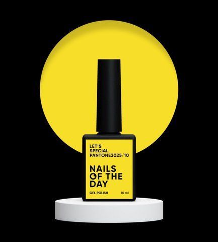 NAILSOFTHEDAY Let's special Pantone2025/10 &mdash; солнечный желтый гель-лак для ногтей, перекрывающий в один слой, 10 мл 01312 фото