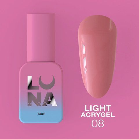 Рідкий Гель LUNAmoon Light Acrygel №8, 50 мл 01757 фото