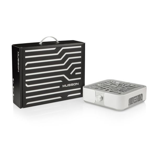 Витяжка MUSSON X3 SILVER з вугільним НЕРА-фільтром 72W для манікюру та педикюру 01855 фото