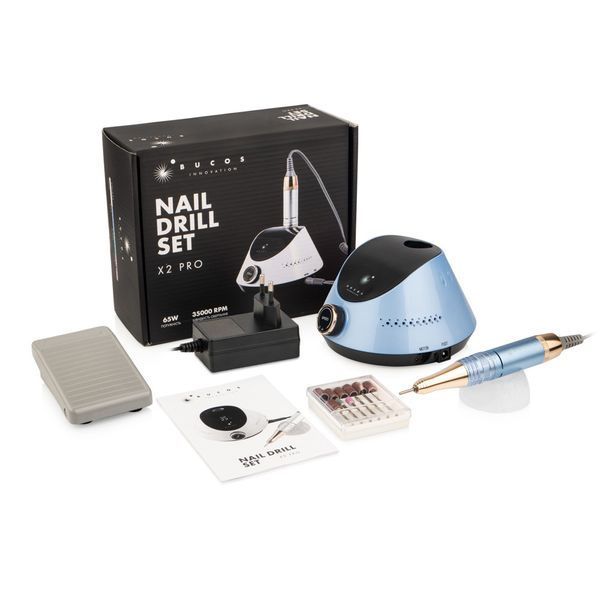 Фрезер для маникюра Bucos Nail Drill X2 PRO, 65 Вт, 35 000 об/мин BLUE OCEAN 01315 фото