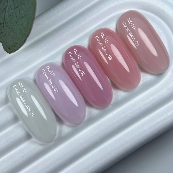 Nailsoftheday Cover base NEW Formula milk 01 &mdash; напівпрозоре холодно&ndash;молочне камуфлююче базове покриття для нігтів, 30 мл 00976 фото