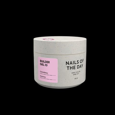 NAILSOFTHEDAY Builder Gel 10 &mdash; рожевий гель для нарощування нігтів, 30 мл 01613 фото