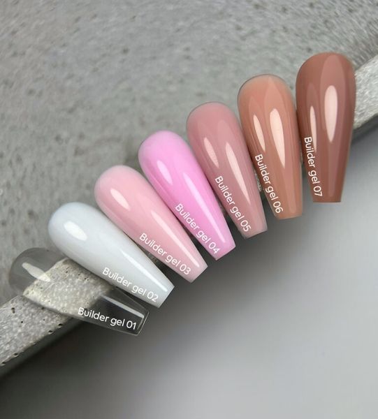 NAILSOFTHEDAY Builder Gel 10 &mdash; рожевий гель для нарощування нігтів, 15 мл 01626 фото
